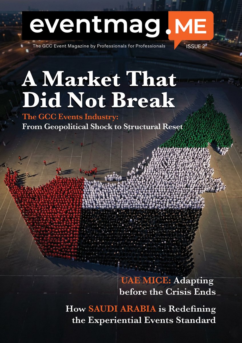 Sergey_Pchela's tweet photo. Issue 2 of https://t.co/dE0lSMBKxW is out now. 🎯
This issue was assembled during one of the most unusual quarters the GCC events market has seen in years.
👉 Free download: https://t.co/9QWjcVGwzQ
#EventMagMe #GCCEvents #DubaiEvents #EventProfs #MICE #EventMania https://t.co/5L11MTLuzO