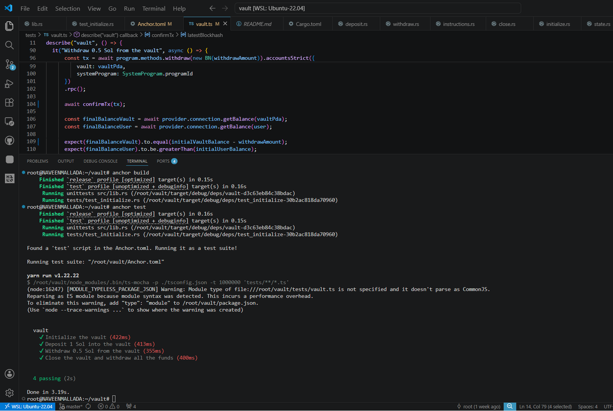 MalladaNaveen's tweet photo. ⚡ Just completed a Vault Program project on Solana!
🔐Built the vault program from scratch
📘Included proper README documentation
✅All tests passing successfully
Learning Web3 by building real projects 🚀
#Solana #Web3 #Rust #BlockchainDeveloper #SmartContracts @solanaturbine https://t.co/X4FTo7YkUm