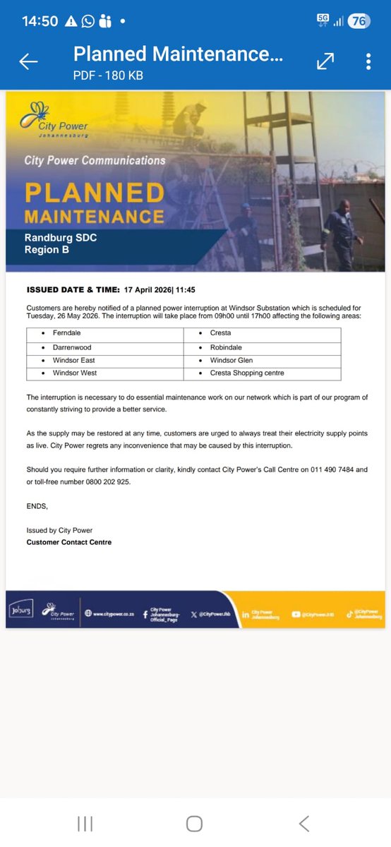 @CityPowerJhb tweet media