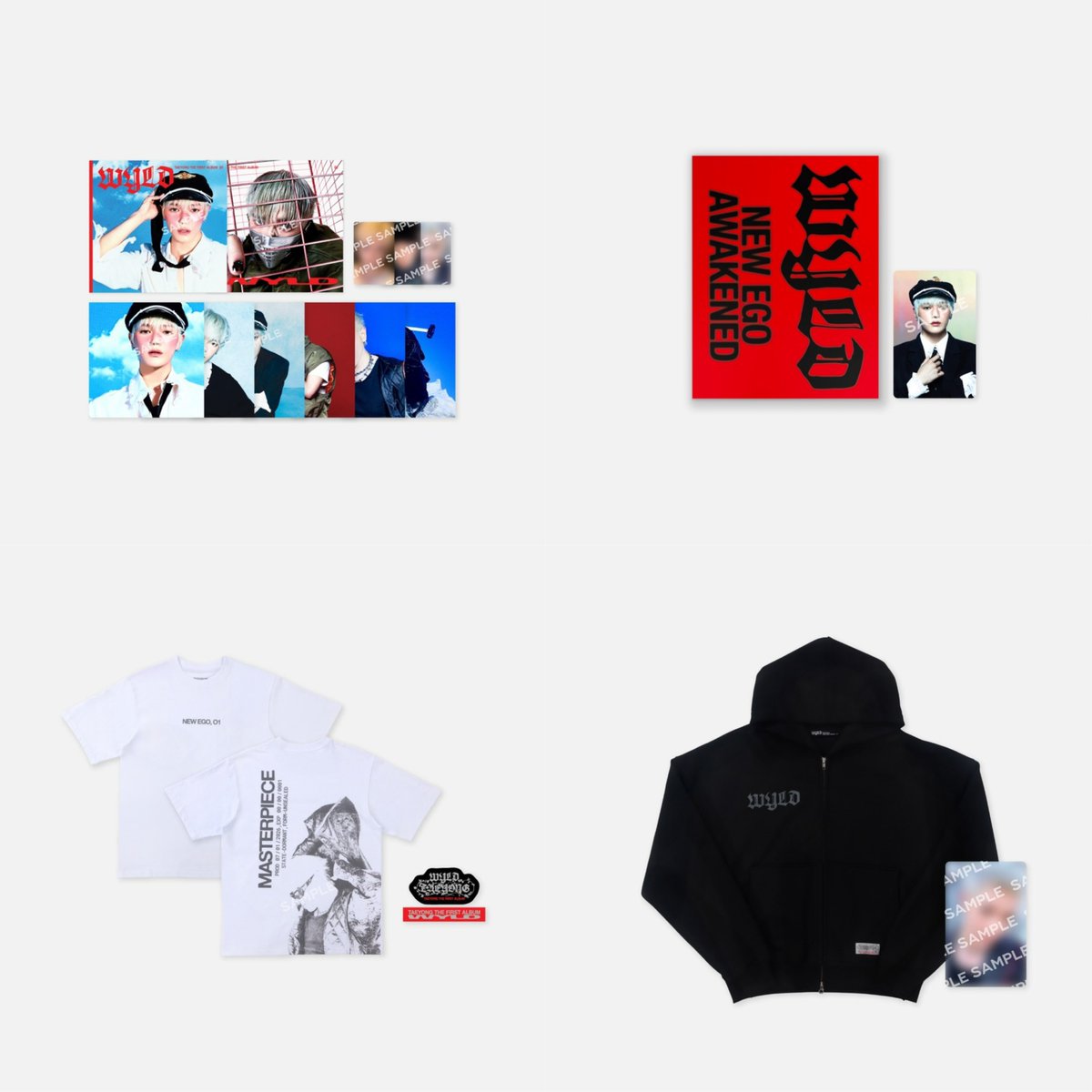 TAEYONG_TH's tweet photo. TAEYONG The 1st Album『WYLD』MD

1. WYLD: PHOTO SET
2. WYLD: TINY PHOTOBOOK
3. T-SHIRT &amp; STICKERS SET
4. HOODIE ZIP-UP SET
5. CAMP CAP &amp; KEYRING SET
6. CAMP CAP KEYRING
7. WYLD: RUG &amp; 3CUT PHOTO SET
8. WYLD PENCIL SET

#TAEYONG_WYLD #แทยง #태용 #TAEYONG https://t.co/uYlzUssuea
