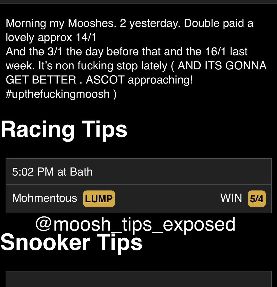 Dont join Moosh Tips tweet media