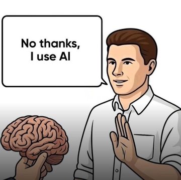 Megawatt7's tweet photo. @BrightStarThom2 @Apremunit @peegzy1 @supuypweza Leave her. She's looking forward to brain rot and cognitive decline that comes with being a zombie for AI. 🤷🏽‍♂️ https://t.co/p7WMGoINcm