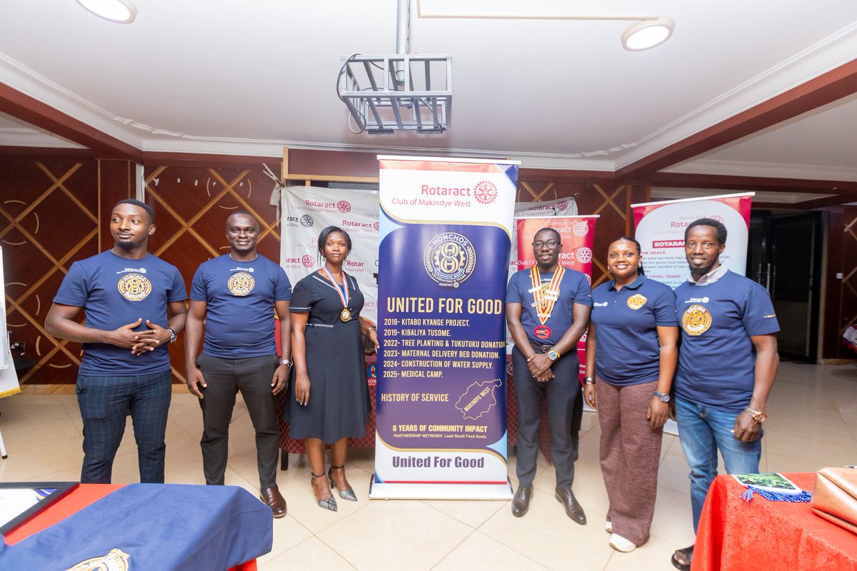 NabugoP's tweet photo. Last Wednesday I Joined my Club the Rotaract Club of Makindye West as we were celebrating the 8yrs of Service. We had the History of the Club narrated to us and it's factual that Good thing are not easily made. A Club whose membership was resolved twice but it's now 8yrs. https://t.co/dS0bcqhtzx