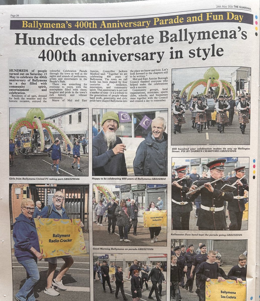 EDiamond136's tweet photo. This weeks Ballymena Guardian is now on sale At Diamonds 26-5-26 ……. #BuyANewspaper https://t.co/Z56QIai7y9