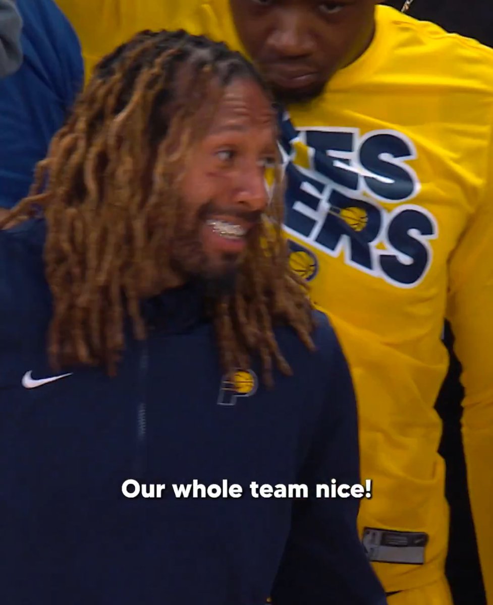 Hitstick21's tweet photo. @the2kmessiah What do you mean it's been a year since peak. I need it. I need to see Indiana back on that stage again. Basketball is so juice less without the Pacers. https://t.co/XB8f7hXKaF