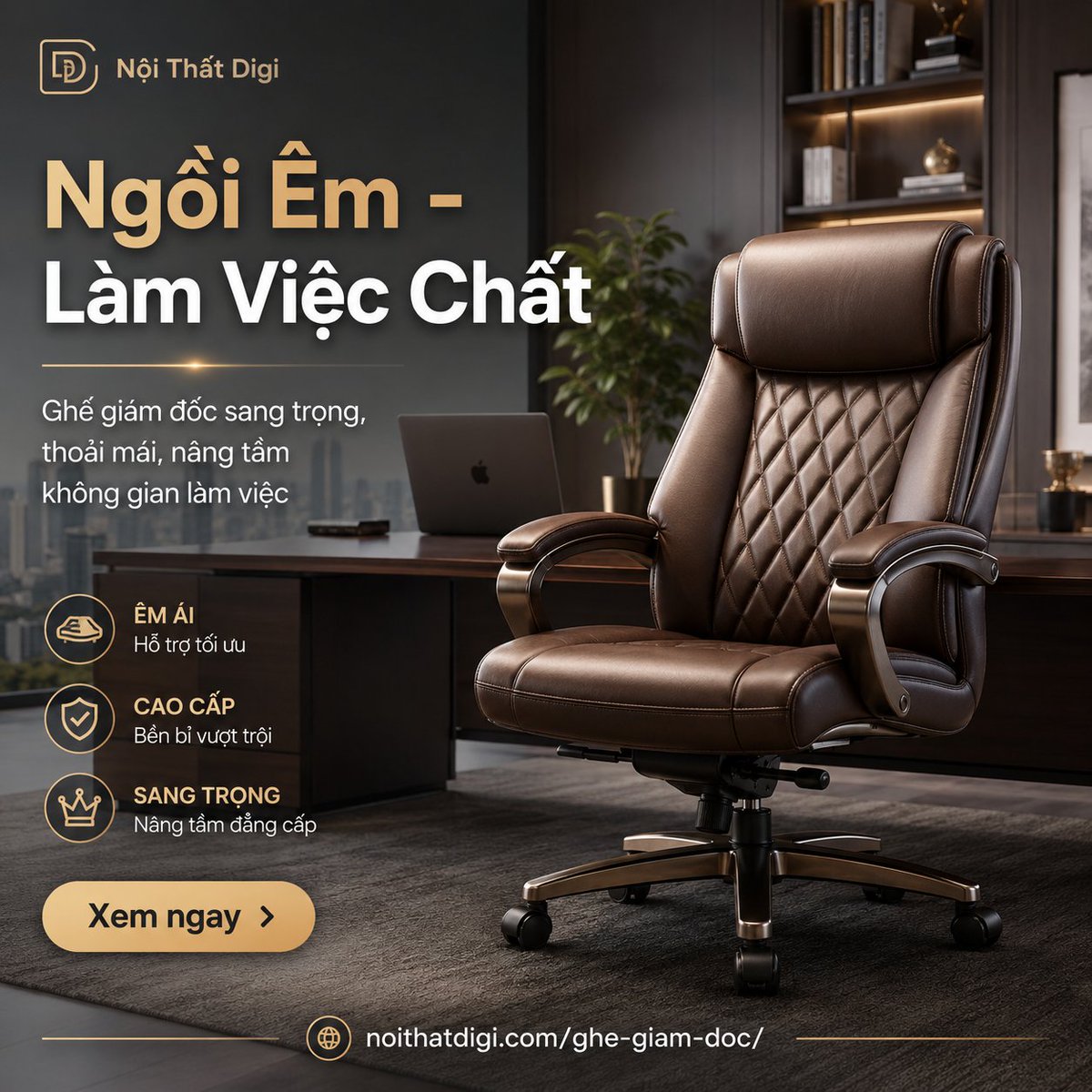 noithatdigi's tweet photo. Bạn ngồi làm việc 8 tiếng/ngày nhưng vẫn chọn đại một chiếc ghế? Ghế giám đốc tốt không chỉ để “sang”, mà còn giúp ngồi lâu đỡ mỏi, nâng tầm không gian làm việc. Xem mẫu tại: https://t.co/GGL2pH3Ugj https://t.co/Si8aOGdls7