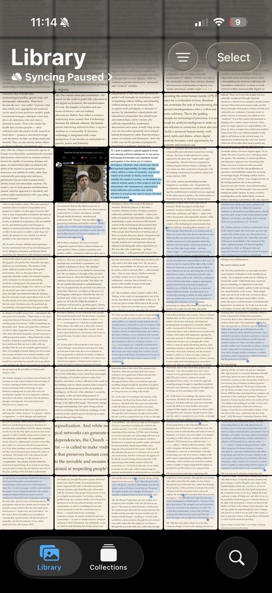 vbronjames's tweet photo. Finally finished reading the encyclical! 

Judging from the number of screenshots I took and highlights made I have to say…His Holiness cooked with this one https://t.co/9npx8g7tCq