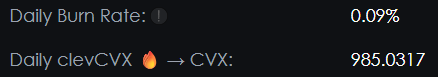 0xC_Lever's tweet photo. The latest incentives from @VotiumProtocol and @StakeDAOHQ VM2 have been harvested ✅

🔒 $CVX Locked: 3,365,166

🧑‍🌾 $CVX Harvested: 14,946

🏦 $CVX Deposited in the Furnace: 10,462

🔥 $clevCVX Burned Daily: 985 https://t.co/Bs6boty2EK