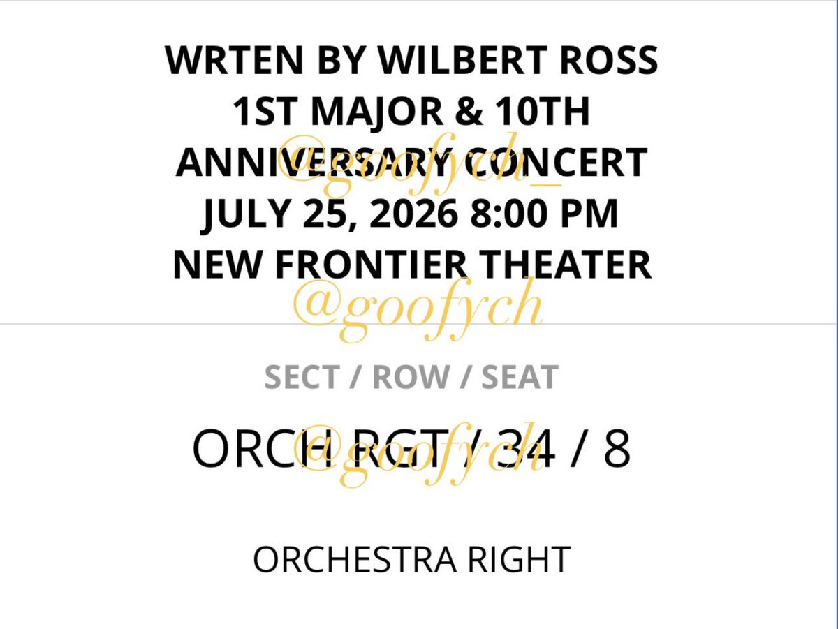 goofych_'s tweet photo. wts lfb ph for sale

WRten by Wilbert Ross [DAY 1]
(1) Orchestra Right Ticket — ₱3,650 (exact price of online tix) 

rfs: conflict sched HUHU pls bilhin niyo na https://t.co/JXh8PgtM25