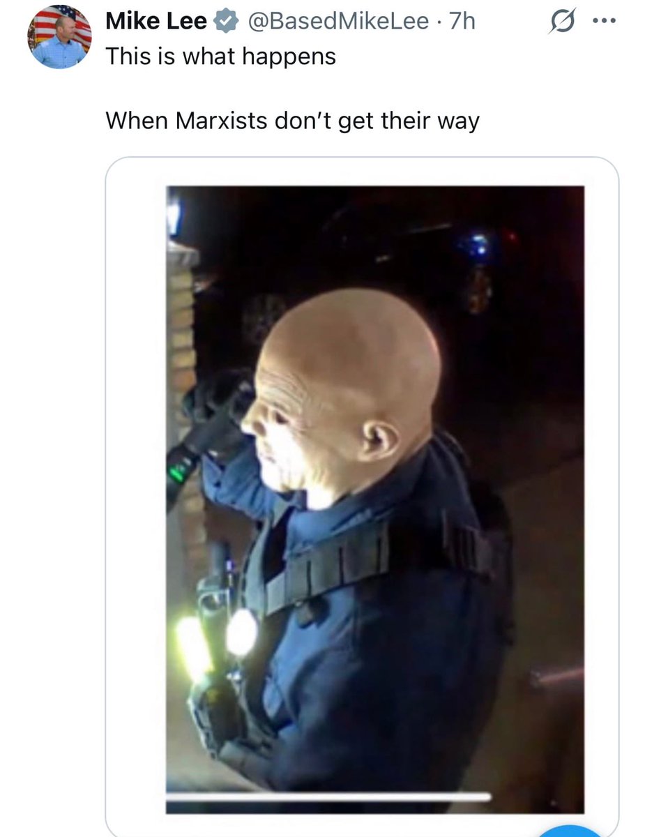 OldManCahoon's tweet photo. @BasedMikeLee 

You were the first to cast the stone. And you have not taken any accountability. Your violent rhetoric is clear as day Mr. Lee.

The very picture of the murderer in which you posted… and accepted this as “what happens” when political violence goes your way… https://t.co/hZykDMW433