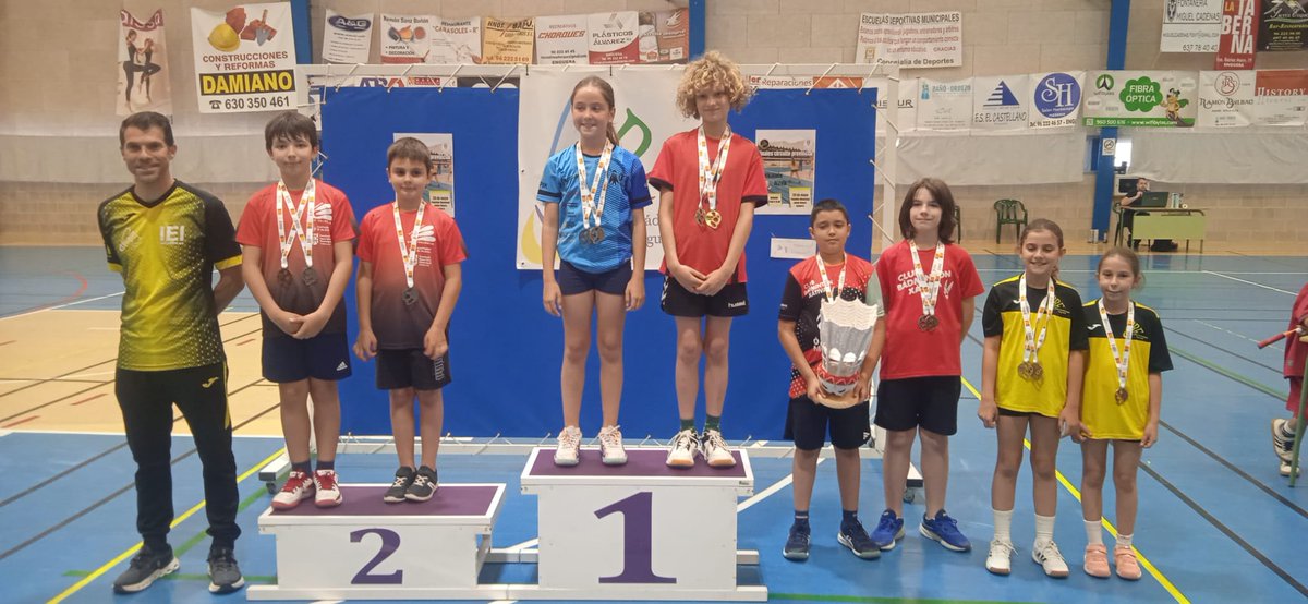 DropValencia's tweet photo. 🥈 Pau Cucart y Abel Ruíz subcampeones del Campeonato Escolar Benjamín Provincial. 
Además Pau logra 🥉 en el individual masculino...vamos DROP!!! 🏸🏸🏸 @FDMValencia @dipvalencia @bad_cv https://t.co/31Hv9RsUxf