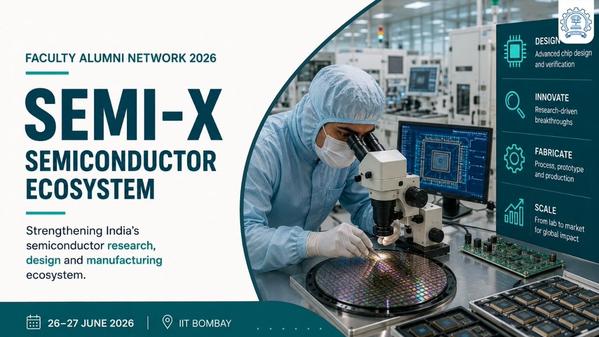 DeanACRIITB's tweet photo. #IITBombay's Faculty Alumni Network (FAN) 2026 brings together academia, industry, research, entrepreneurship, and investment to accelerate India's deep tech through funding, partnerships, and translational research: https://t.co/8A9izpgs5j

📍@iitbombay  | 26–27 June 

#FAN2026 https://t.co/Pmer8AIEgd