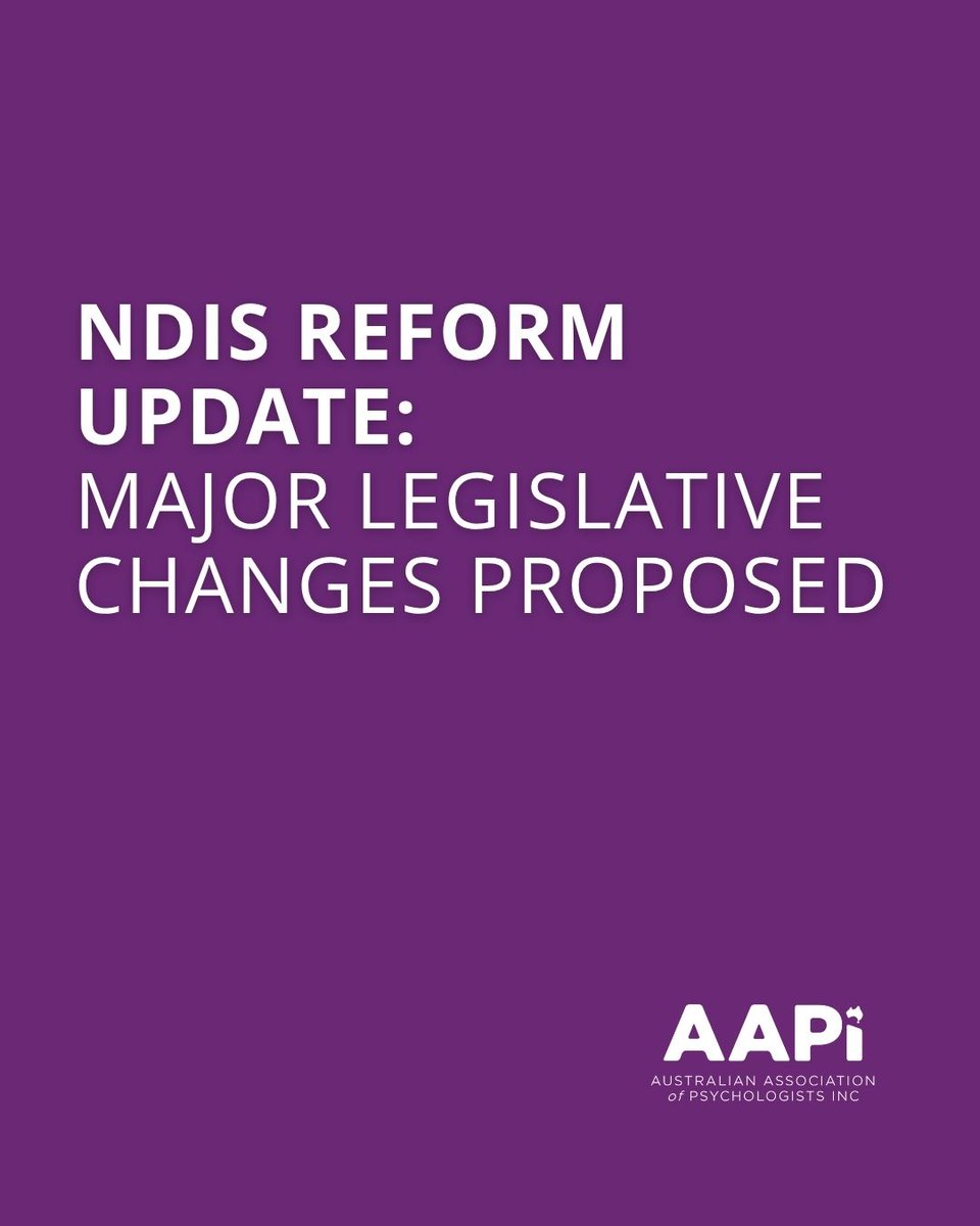 APsychologists's tweet photo. The Australian Government has introduced the NDIS Amendment  Bill 2026, proposing significant changes to eligibility, reassessments, evidence requirements, planning processes, and the funding of supports under the NDIS.

Full deep dive on the website: https://t.co/6t119tprwx https://t.co/ezZ6KC4PnF