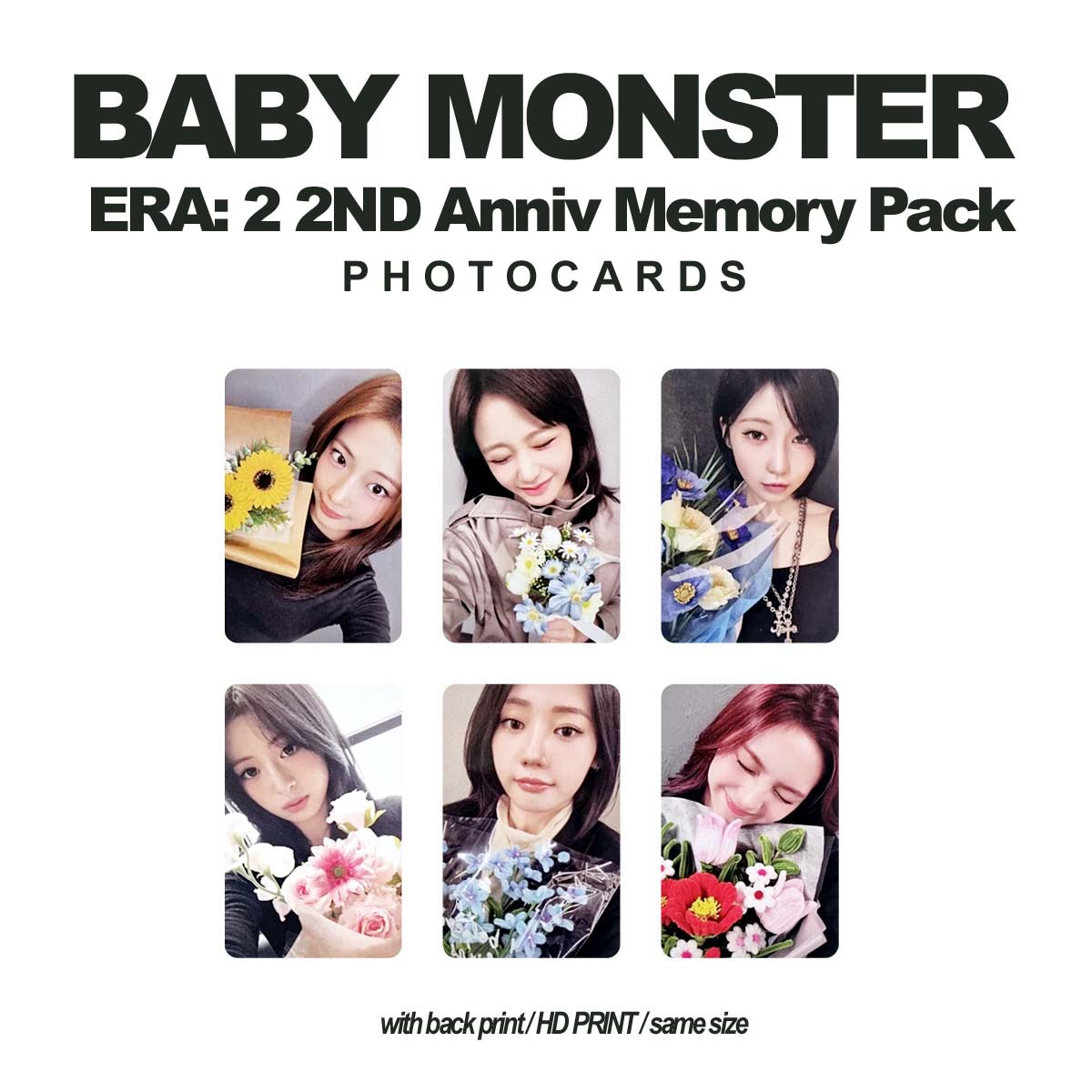 kpopMerchDasma's tweet photo. Babymonster 2nd Anniversary Memory Pack Photocards

📌check our pinned twt

-w/back print
-premium print 🔥

ORDER NOW! Send us dm for inquiry! 

t. Babymon 베이비몬스터 Ruka Pharita Asa Ahyeon Rami Rora Chiquita 루카 파리타 아사 아현 로라 치키타 라미 https://t.co/AWzf6FqUPf