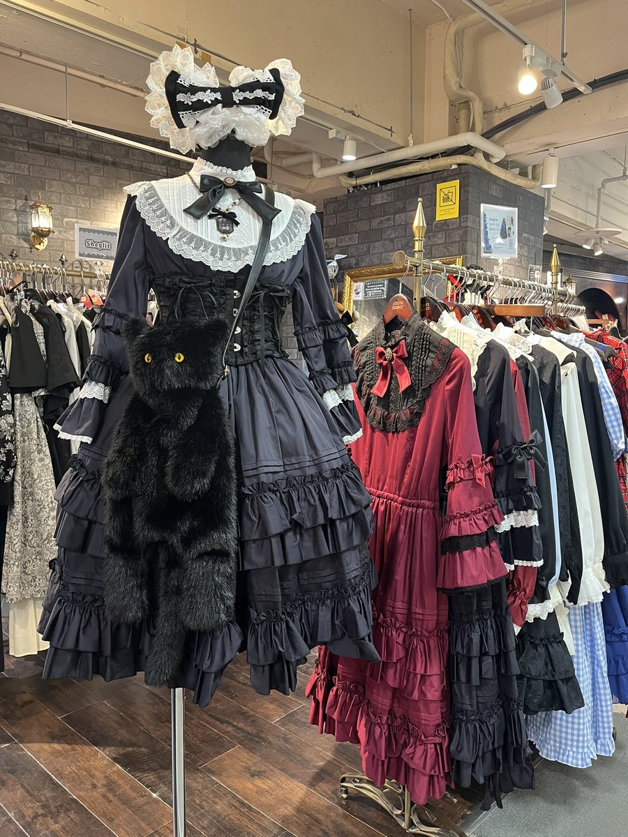 ATELIER PIERROT ドール姫袖ワンピース（黒） 🎀入荷情報🎀 【Pina sweet Collection】 ドール姫袖ワンピース