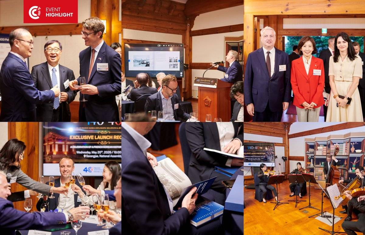 FKCCI_info's tweet photo. #FKCCI officially unveiled its #commemorativepublication celebrating #40years of the FKCCI and 140 years of #France-Korea diplomatic relations during a special reception at the #NationalAssembly with key #diplomatic, #institutional &amp; #business figures
https://t.co/8bpP8JUE7p https://t.co/ezvDo63i5i