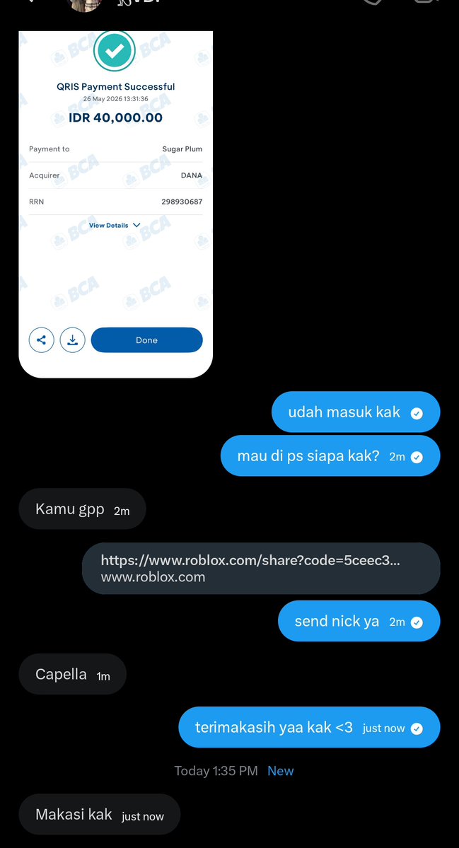mel fast resp on wa 🍭 • @ after dm tweet media