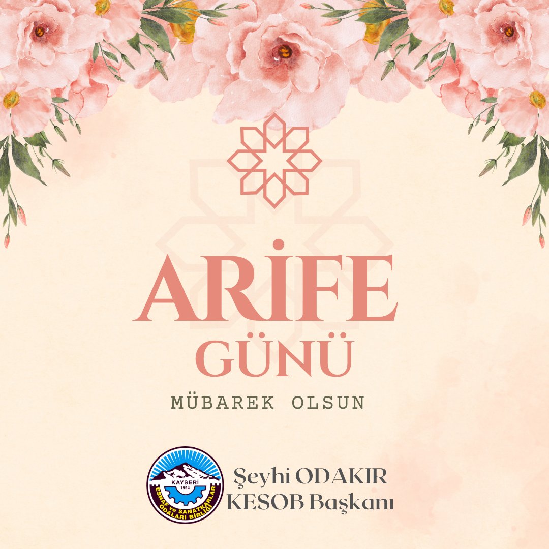 Kayseri Esnaf ve Sanatkarlar Odaları Birliği KESOB tweet media
