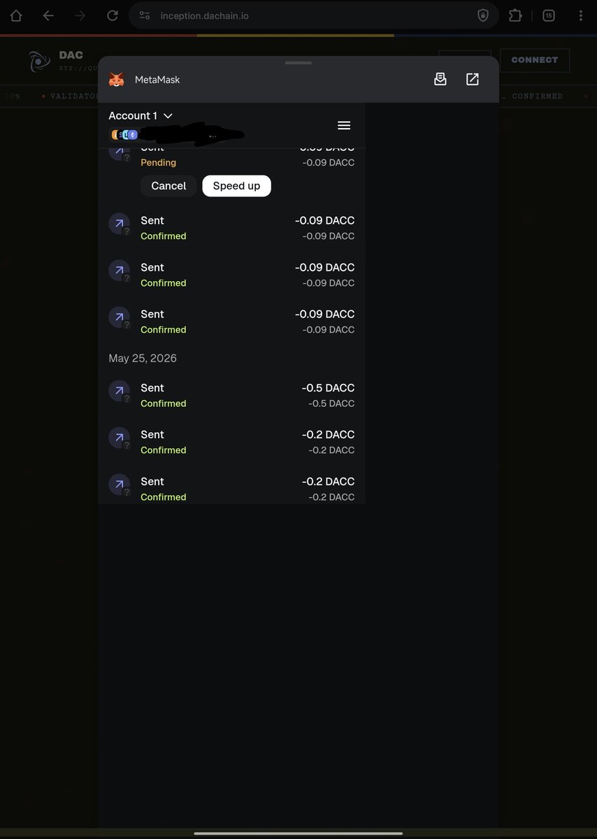 Winzlyqq's tweet photo. ⚛️ Keeping up with my daily transactions on the @dac_chain Inception Testnet! Collecting QE &amp; badges for the Mainnet phase. Web: https://t.co/7YMMcj9fSa 🚀
🎁 DAILY $DACC FAUCET GIVEAWAY 🎁
Need gas fee for testing? Drop your EVM wallet address below! Sending out free tokens https://t.co/5ggVizON0y