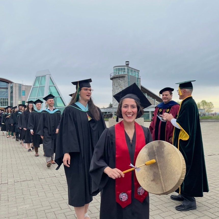 EducationUnbc's tweet photo. Convocation 2026 at UNBC is coming on Friday, May 29, 2026!! Graduates from School of Education will be walking across the stage in Ceremony 1 in the morning. Here are a few pics from last year to get us started. We are so proud of the BEd and MEd graduates. #UNBCED https://t.co/w9JInatUhL