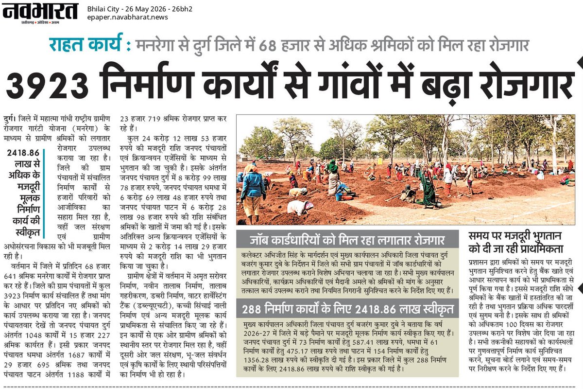 Panchayat and Rural Development Department, CG tweet media