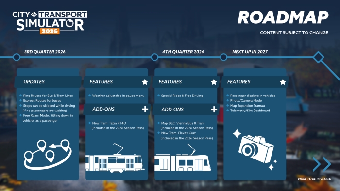 TransportSimsHQ's tweet photo. ๐ ๐๐ถ๐๐ ๐ง๐ฟ๐ฎ๐ป๐๐ฝ๐ผ๐ฟ๐ ๐ฆ๐ถ๐บ๐๐น๐ฎ๐๐ผ๐ฟ ๐ฎ๐ฌ๐ฎ๐ฒ - (ICYMI) New Update & Roadmap - City Transport Simulator 2026 ๐บ๏ธ https://t.co/e9CkrAdBg4
#CTS2026 #CityTransportSimulator2026 #CTSBus #CityTransportSimulatorBus #CTS #CityTransportSimulator #BusSimulator #driving #buses https://t.co/6mb2uhVXQ4