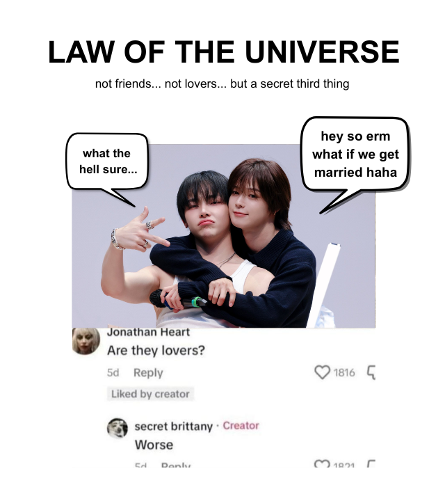 eggyeolkz's tweet photo. law of the universe
 — &amp;t, 🍓👑
— mature | 10.1k  
— fake marriage, romcom, friends to lovers   

written for hidd&amp;n gems 
🔗https://t.co/T2jpIri3Fx https://t.co/fnu9GKcgjE