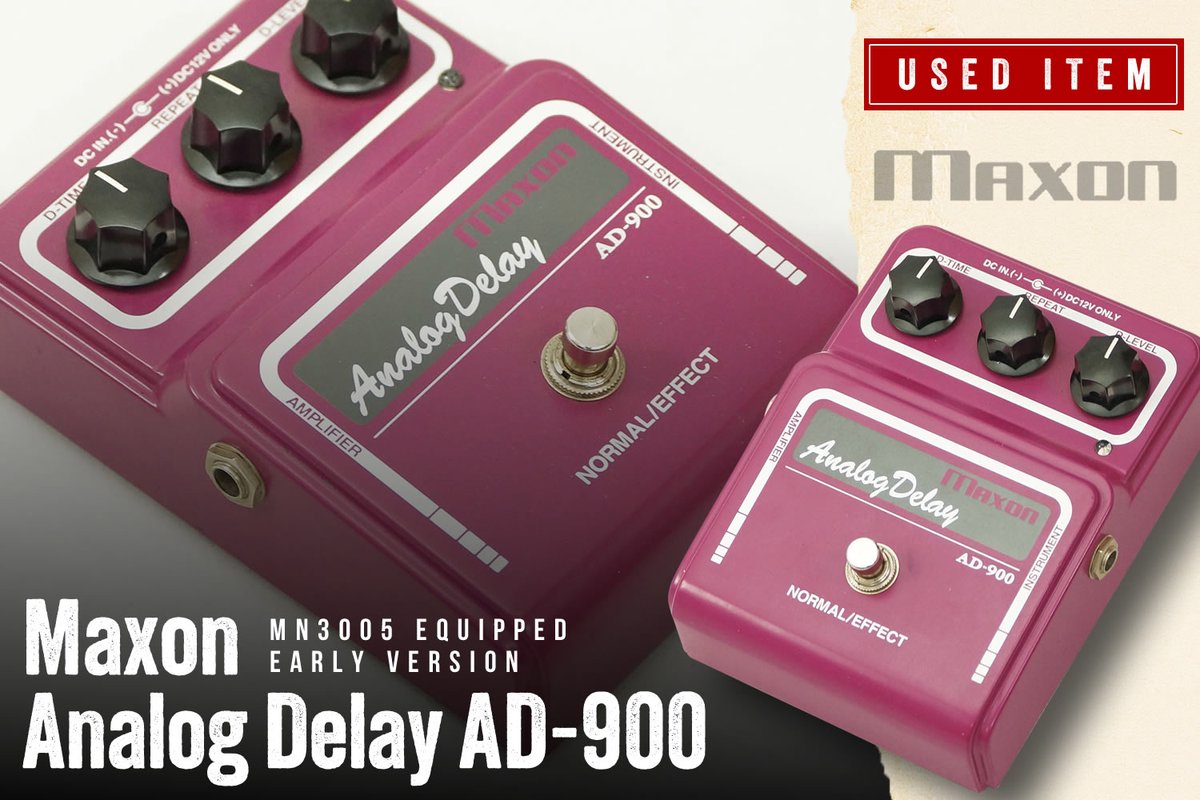 Analog Maxon 日本製 動作OK 中古 アナログディレイ AD-9 Maxon Delay アナログディレイ※こちらの商品 AD9Proマクソン ギター