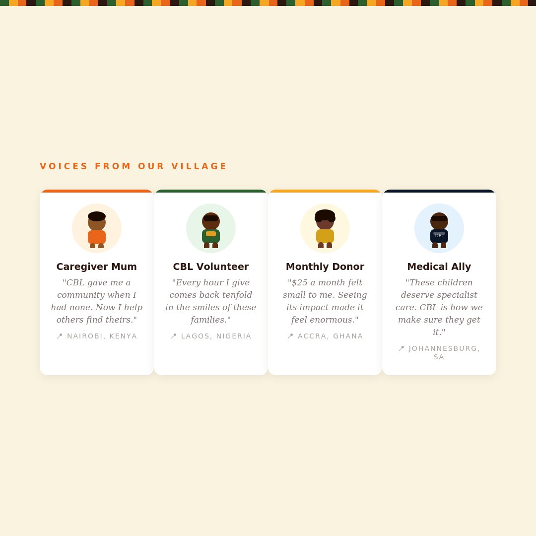 CareBeyondLimit's tweet photo. She found us at 2am on her kitchen floor.
He volunteered his design skills and never stopped.
She gives $25 a month, quietly, powerfully.
He offers pro-bono therapy to 8 children and counting.
This is our village. 💛
Who are you in this story?
#MeetOurVillage #ItTakesAVillage https://t.co/8oHXqHYGN7