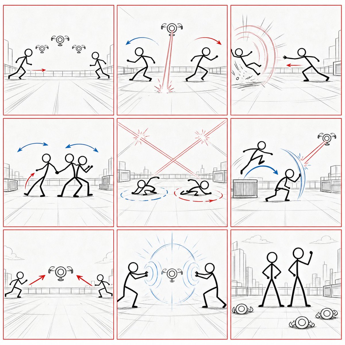 CamikaApp's tweet photo. Day 2 showing what this pipeline does.
Yesterday: 3D chibi cloud-surfing.
Today: anime cyberpunk laser duel. 

Same 4 steps (OC → storyboard → scene → video), opposite ends of the aesthetic spectrum.

Soon on https://t.co/KeyIbjH4oa

#GPTImage2 #AIanimation #AIArt https://t.co/YAuC9RKTh6