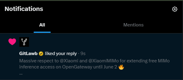 Git_Orbit's tweet photo. Small interactions can spark big motivation 🔥

Really appreciate the support from the GitLawb community every like, reply, and interaction keeps the builder energy alive. Seeing my reply get noticed made my day 🙌

Still building, still learning, still pushing GitOrbit forward 
@gitlawb @XiaomiMiMo