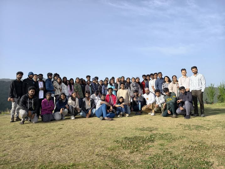 cuhp2010's tweet photo. Chasing morning light and mountain horizons! 📷📷📷
​There is nothing quite like a crisp morning stroll in the hills to energize the soul. Our delegates from NIT Puducherry and the core team stepped out to soak in the breathtaking views, clear blue skies, and fresh mountain air.
​Starting Day 8 of Yuva Sangam Phase VI with wide smiles, great conversations, and a panoramic backdrop that words can't quite describe. Nature walks done right under Ek Bharat Shreshtha Bharat! 📷📷📷
​#YuvaSangam #PhaseVI #CUHP #NITPuducherry #MorningStroll #MountainViews #EkBharatShreshthaBharat #HimachalDiaries #NatureWalk