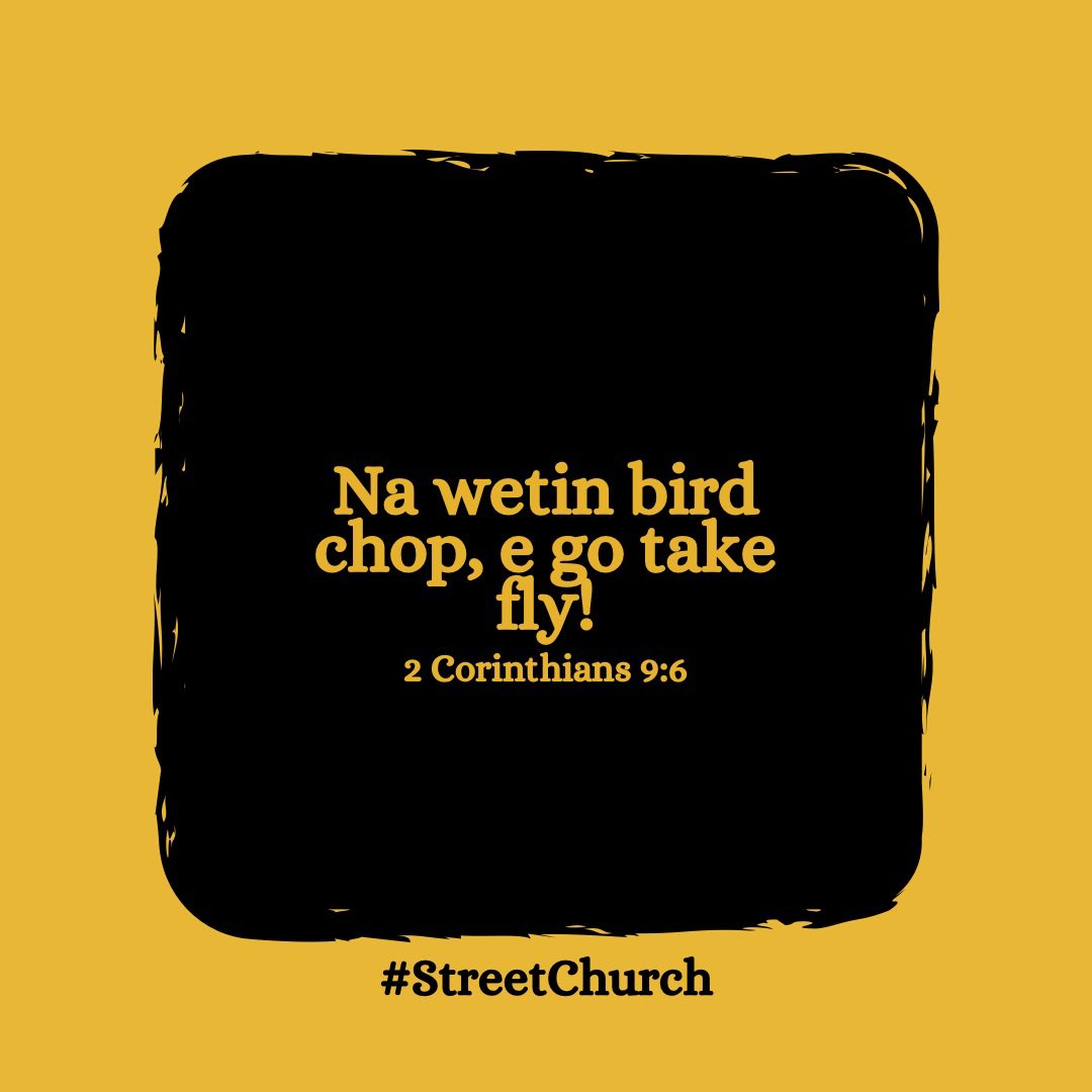 streetchurchh's tweet photo. E no go far at all na wetin u sow u go reap. So if you want enjoy better life, you go need put in the work.

Good living no dey come by wishful thinking https://t.co/XLSqBYuPyc