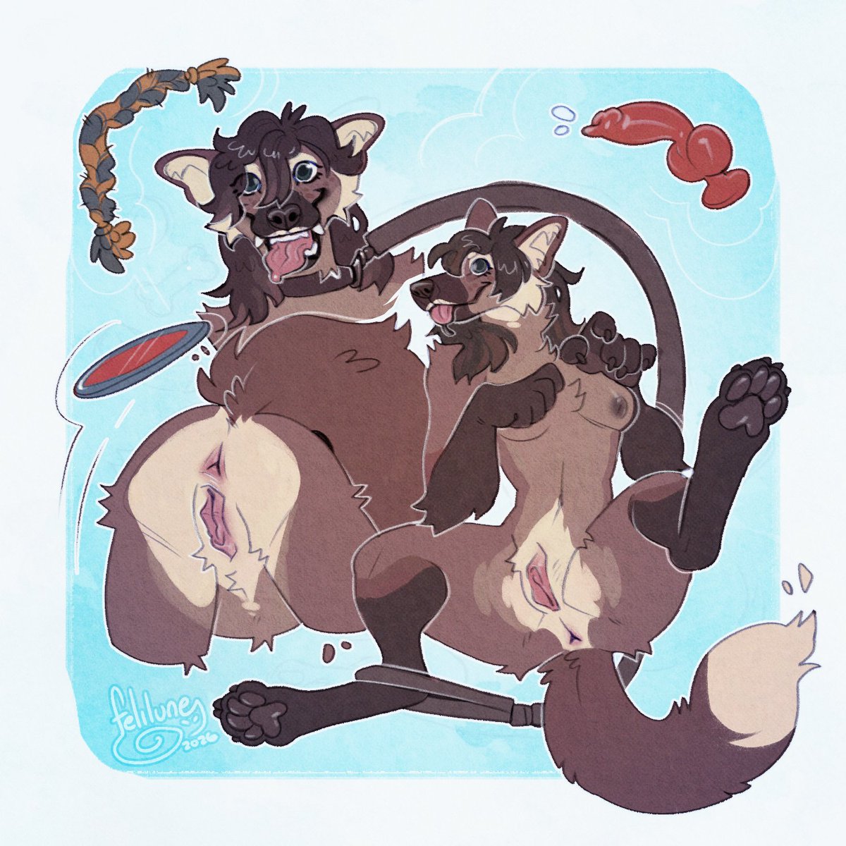 felilune's tweet photo. first round of critter mode ych! 
. lined and final touches by me
. draft for 2nd and 4th by @kinksiyo
. flats by @EzEzilyn ! https://t.co/5IaRDQ5IyB