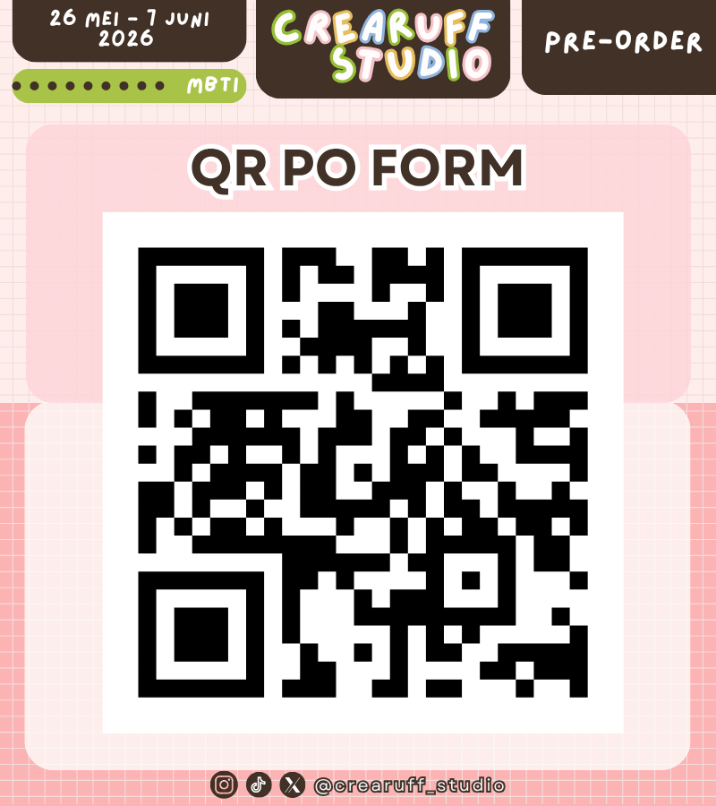 crearuff_studio's tweet photo. Crearuff Studio’s MBTI Pre-Order Catalog
#cf22 after PO pojok khusus MBTI

[💖and🔁is very appreciated]

📅Until 7 Juli 2026
📦Send from Padalarang, Bandung
📫JEENTE or CO OYEN
💳 Payment using QRIS
🔗https://t.co/rrFr0bLy67 https://t.co/UHMCka00mW