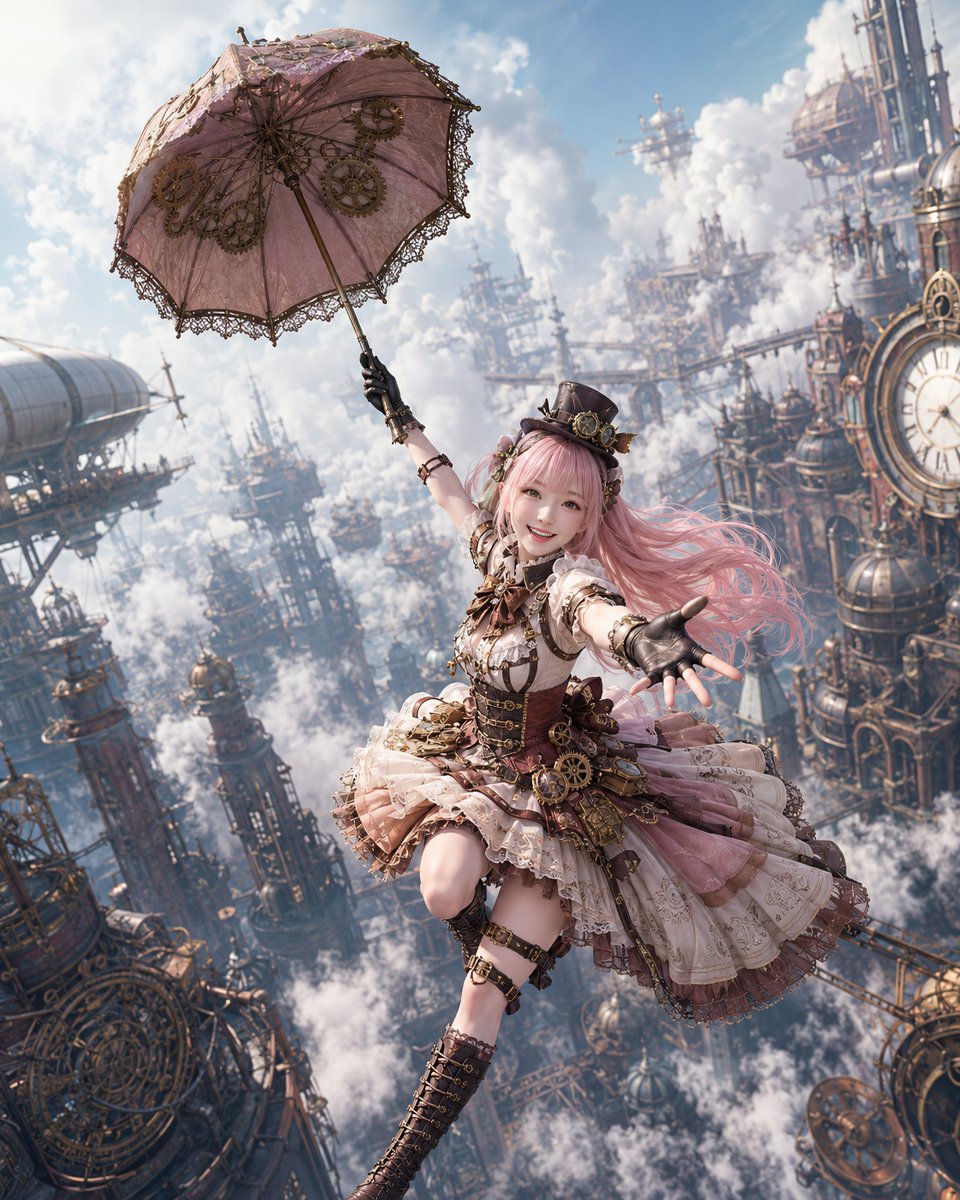 空中都市の冒険へ。 #AIイラスト #AIart #FantasyArt