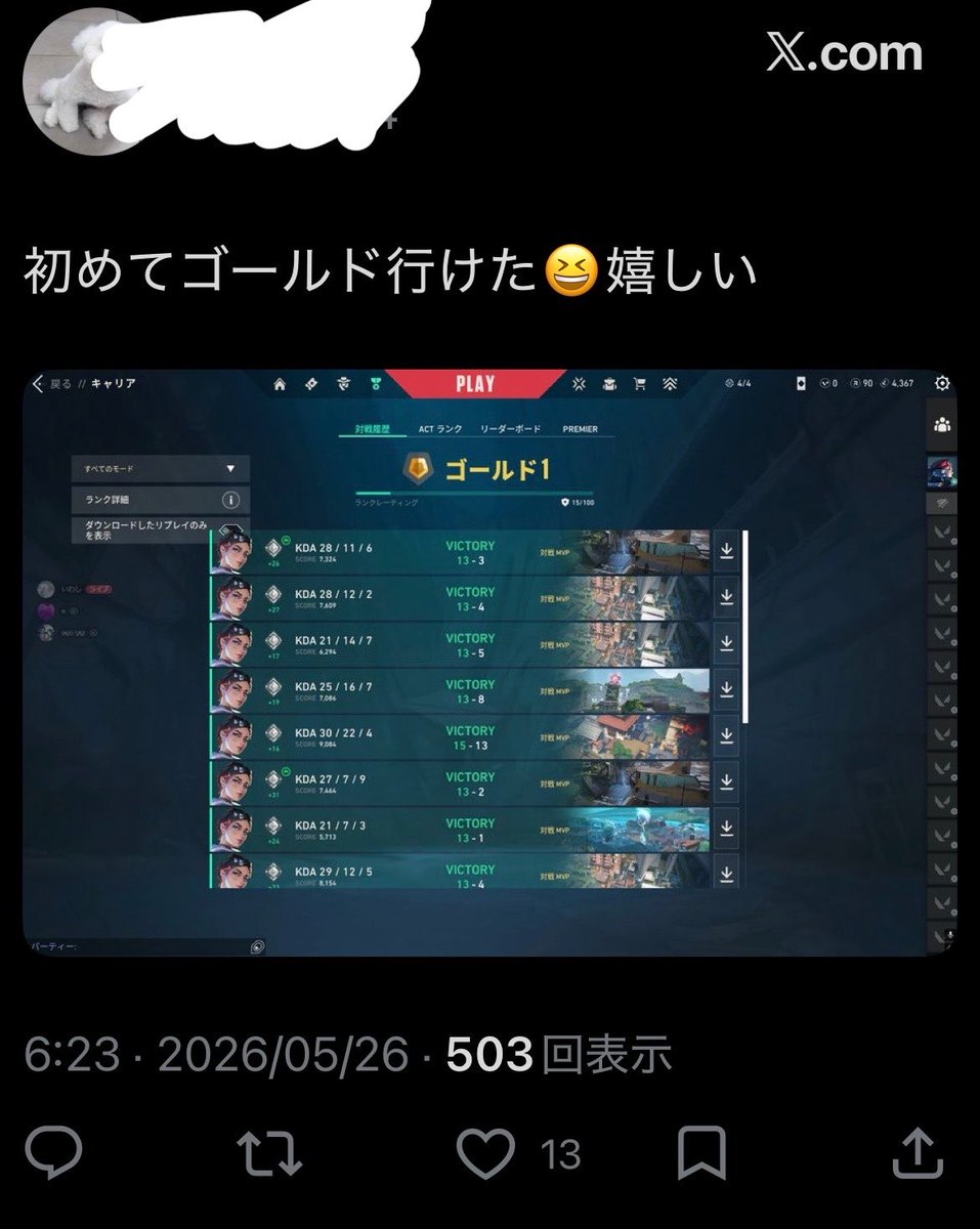 アイアン1の0ポイントからイモータルに行く漢 tweet media