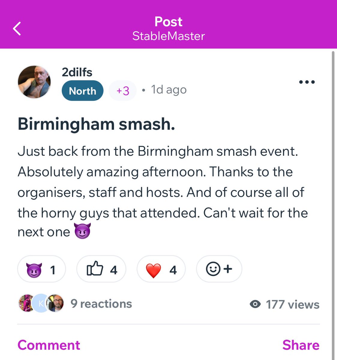 StableMaster7's tweet photo. Two more very satisfied lads, after our successful orgy on Saturday. Thanks @2dilfs hopefully we’ll see you at some Stable Orgies and Hedonism https://t.co/EKEsOE8GbE