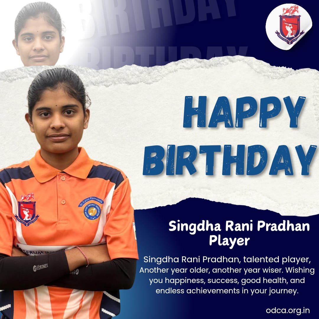 official_odca's tweet photo. 🎊🎂 HAPPY BIRTHDAY 🎂🎉

Blessings and best wishes to Mrs. Singdha Rani Pradhan, a talented young woman player with great passion and determination. Wishing you happiness, good health, success, and a bright future ahead.🎂🏏

Keep learning, keep fighting, and continue to prove yourself again and again with confidence and dedication. May you achieve more success and make everyone proud through your journey in women’s deaf cricket. 🌟🏏🏏🎊

#HappyBirthday #SingdhaRaniPradhan #WomensDeafCricket #ODCA #IDCA
