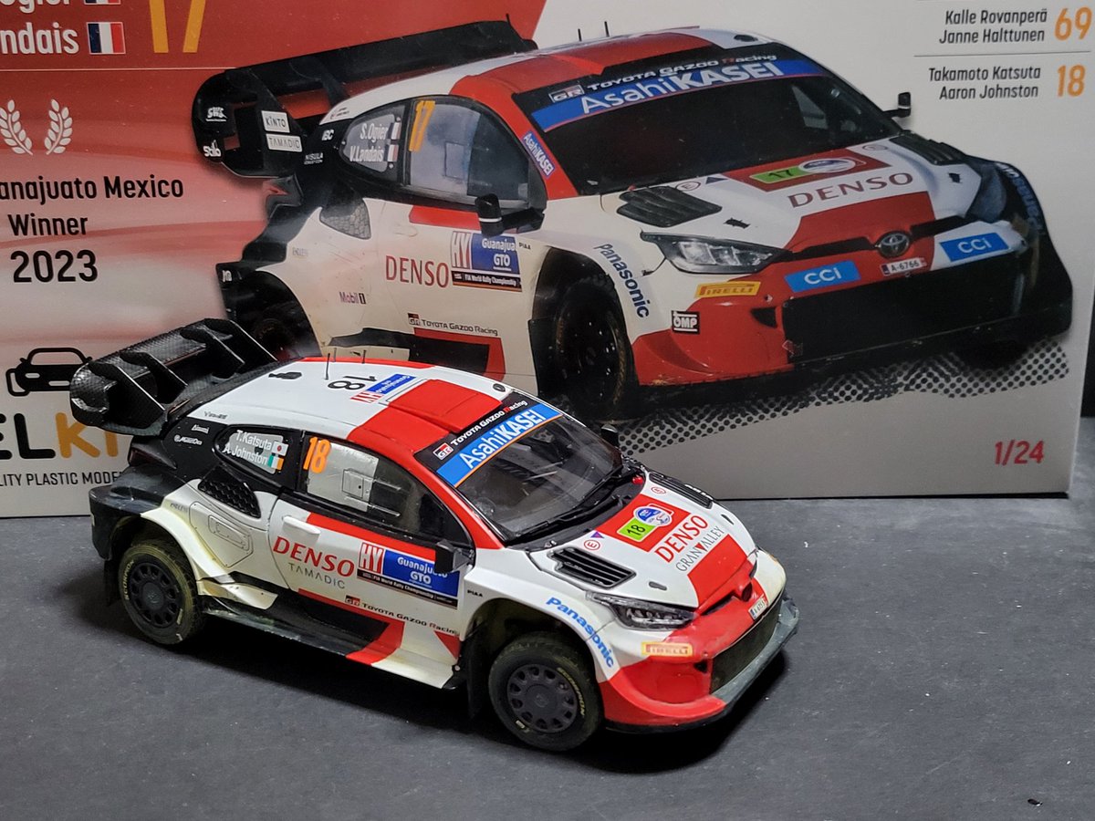 MCzU3IpDxdS4Htn's tweet photo. #プラモデルライフ
#プラッツ
#ラリージャパン
GR YARIS RALLY1 勝田貴元 18号車
今週末のラリージャパンに間に合いました(笑)　色々やりましたが今回グラベル仕様なので泥汚ししました😁
能書きはさて置き実物を31日我八展示会に見に来て下さいませ🙇
お待ちしてます。 https://t.co/gLjzIzzH6l