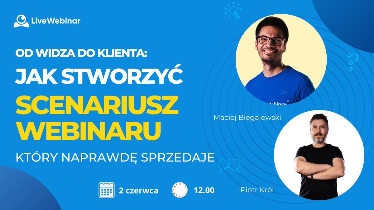 livewebinar's tweet photo. Za webinarami, które naprawdę angażują i sprzedają, stoi konkretny scenariusz i przemyślana struktura.

Zapraszamy na webinar: 
„Jak od podstaw stworzyć scenariusz webinaru, który naprawdę sprzedaje”

📅 2 czerwca 2026 
⏰ 12:00 CEST
https://t.co/PQHr7TvD4s https://t.co/QpLd9AzrXY