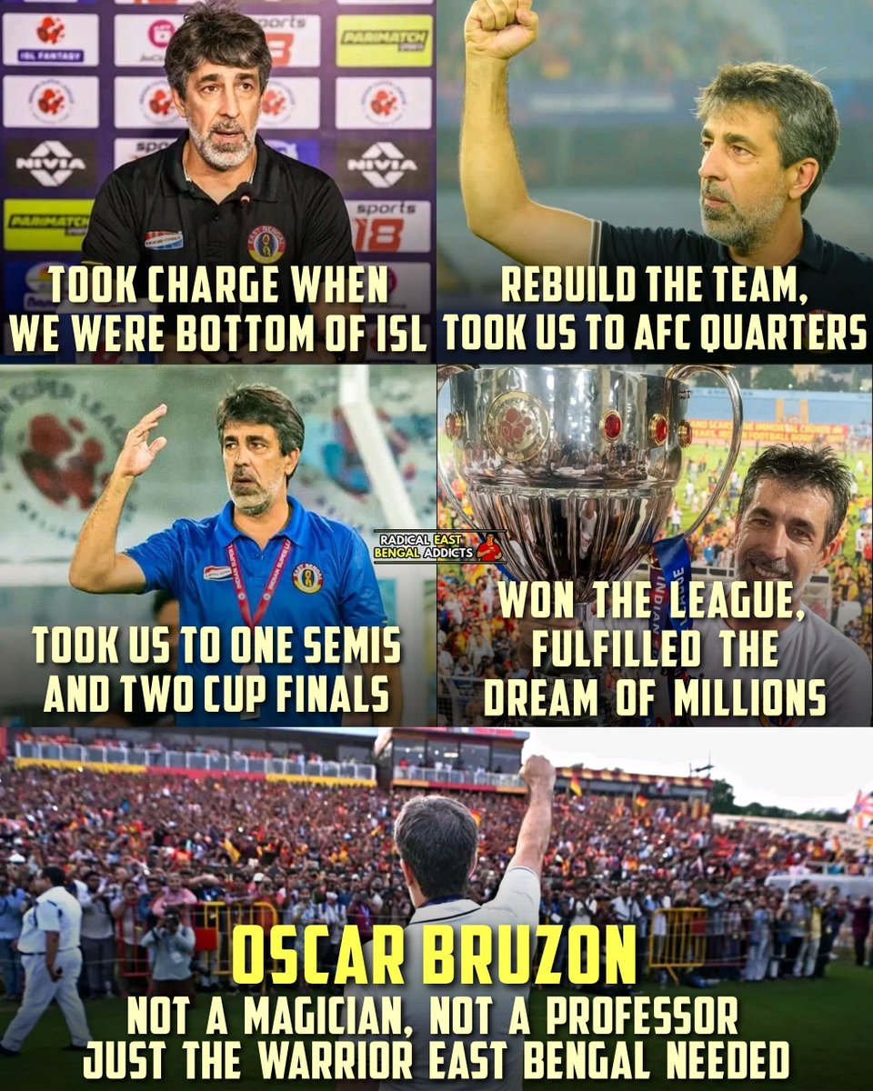 RadicalEB1920's tweet photo. Oscar Bruzon
Not a professor Not a magician 
Just the warrior East Bengal needed https://t.co/kqcwX5rQzk
