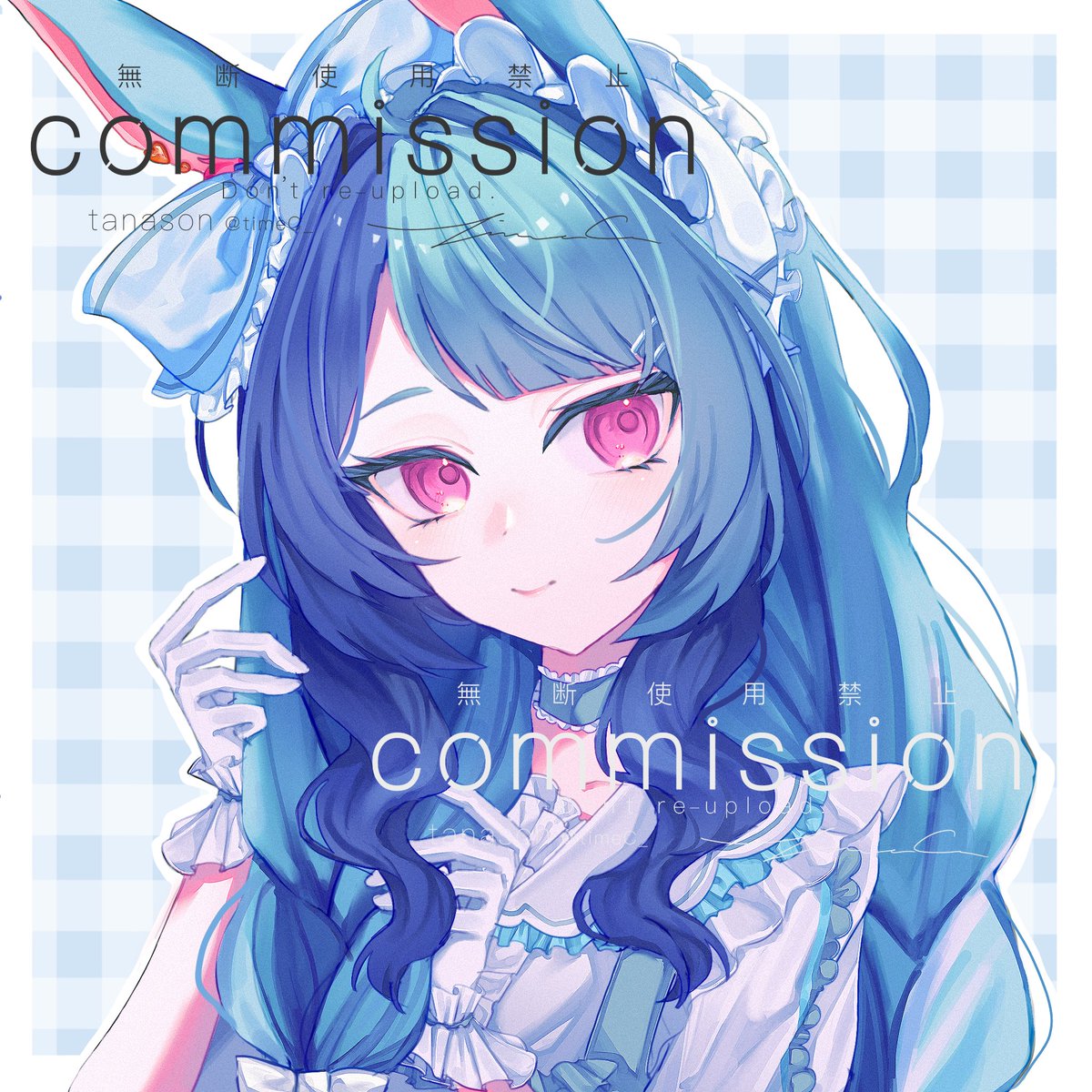raaaaaana_7's tweet photo. つなぐにてtanason様（@timeC_）
にルシアちゃんを描いていただきました！
ありがとうございました🩵 https://t.co/xwuIC0SA3o