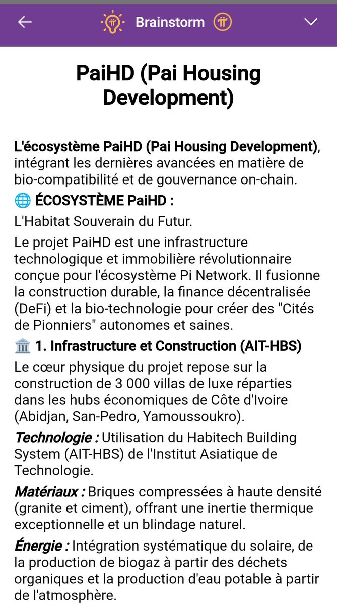 JMinakode's tweet photo. DÉCOUVREZ, SOUTENEZ ET PARTAGEZ LE PROJET PAIHD ECOSYSTÈME DANS BRAINSTORM DE PINETWORK.
 https://t.co/2LNu2azNeU

#Marketplaces, #Tokenization, #DeFi, #RWA, #Construction. https://t.co/DfrDolRNmS