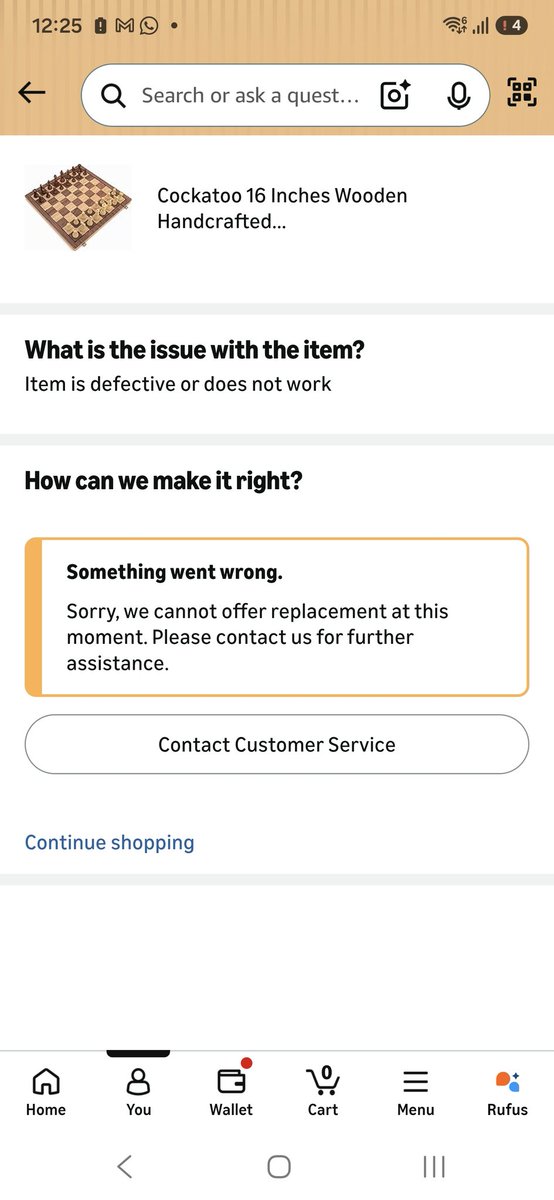 GokulkumarS's tweet photo. @amazonIN have been trying to create a return for a non functional product since last 2 days and unable to create , please help me on this https://t.co/oj3TSiQ4KA