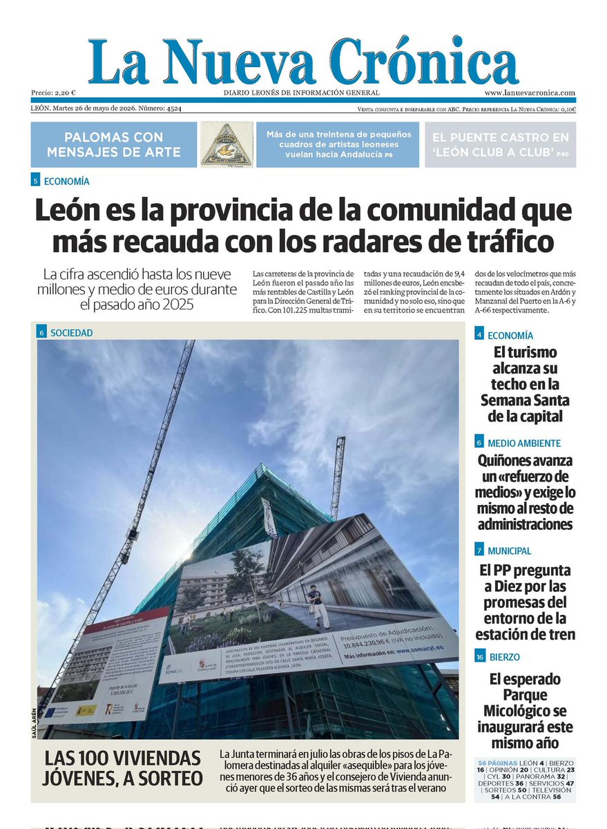 LNCleon's tweet photo. ¡Buenos días León! Esta es nuestra portada de hoy.

Te esperamos en tu kiosko y en https://t.co/Z7NLUtJ38i. https://t.co/FbPDPGwEic