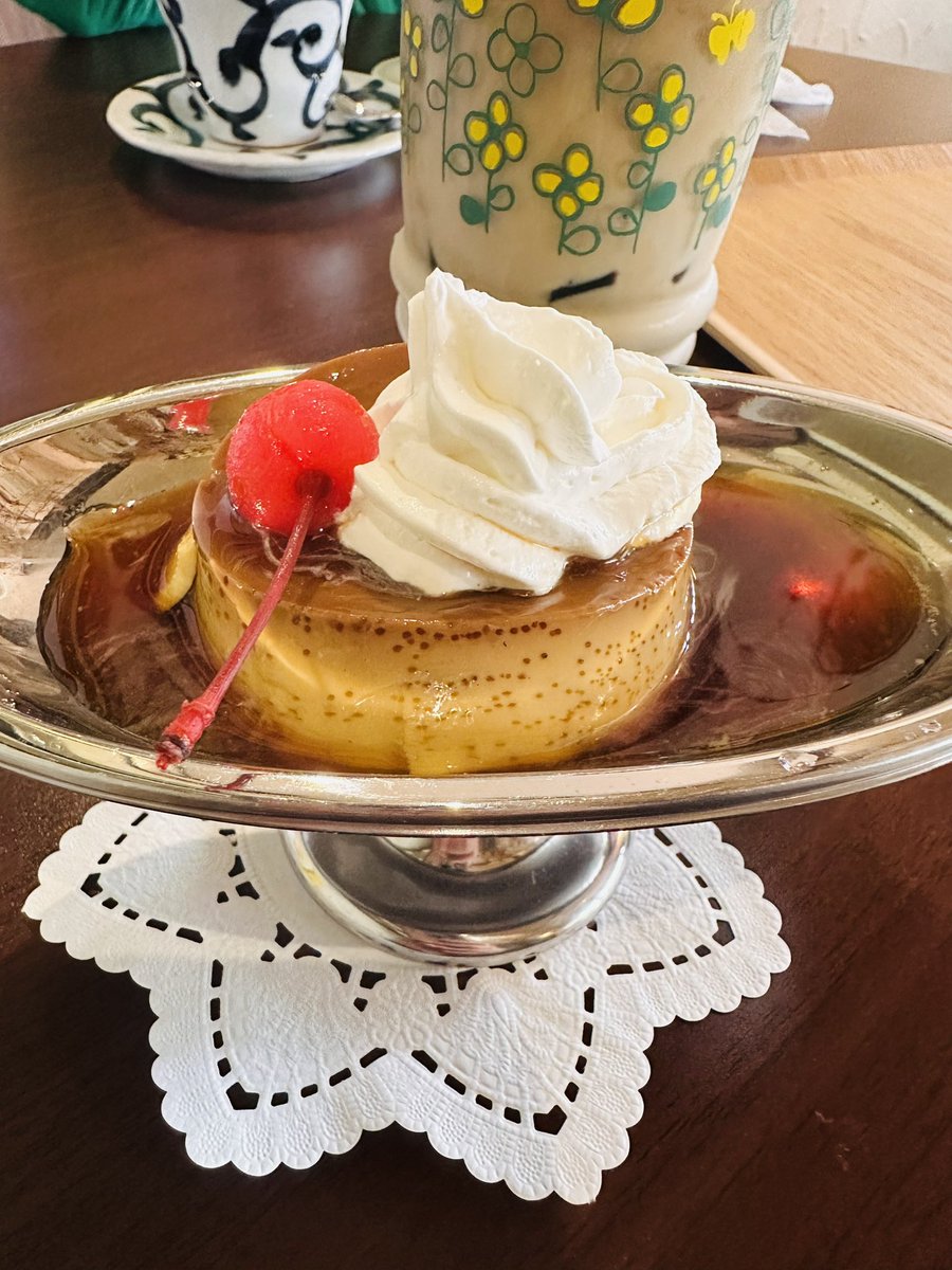 okome_create's tweet photo. 「むかしなつかしプリン」

プリンは🍮かため派！
美味しかった〜🎵

#食堂カフェノルン https://t.co/iuMAi8Zano
