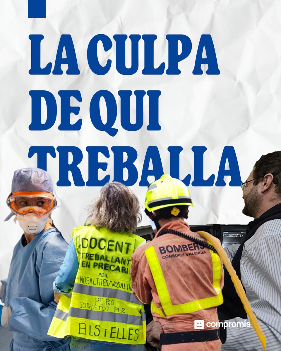 CompromisVLC's tweet photo. LA CULPA DE QUI TREBALLA.
Sempre igual.
Quan alguna cosa falla, el PP busca un culpable.
I quasi mai mira cap amunt. 

Obrim fil 🧵 https://t.co/fQsTBvCHxK