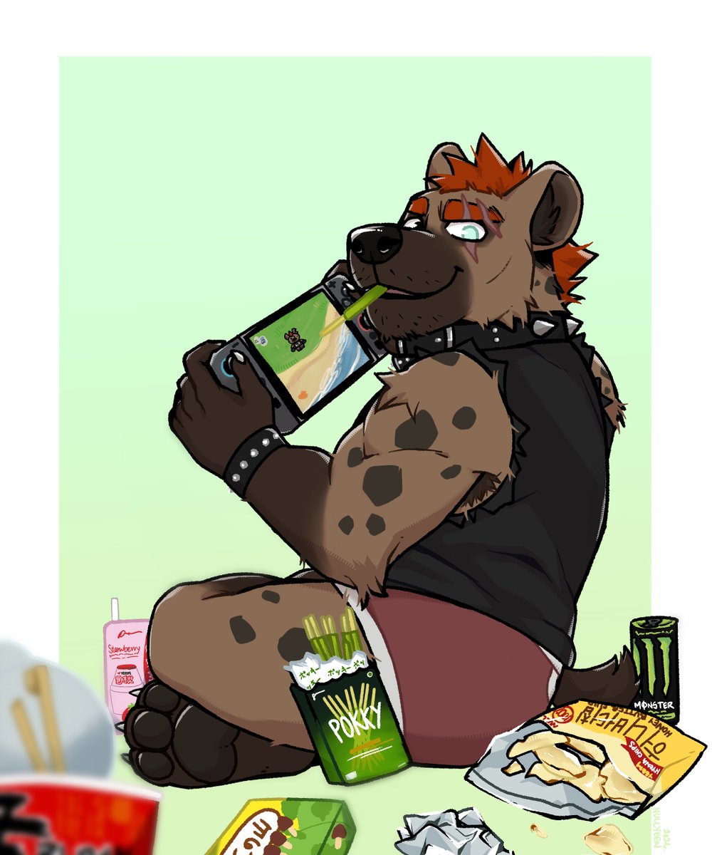 nullyeen's tweet photo. Gaming and snacking is what yeems do best!

Toast from Where The Demon Lurks VN https://t.co/ksMACXkjIZ