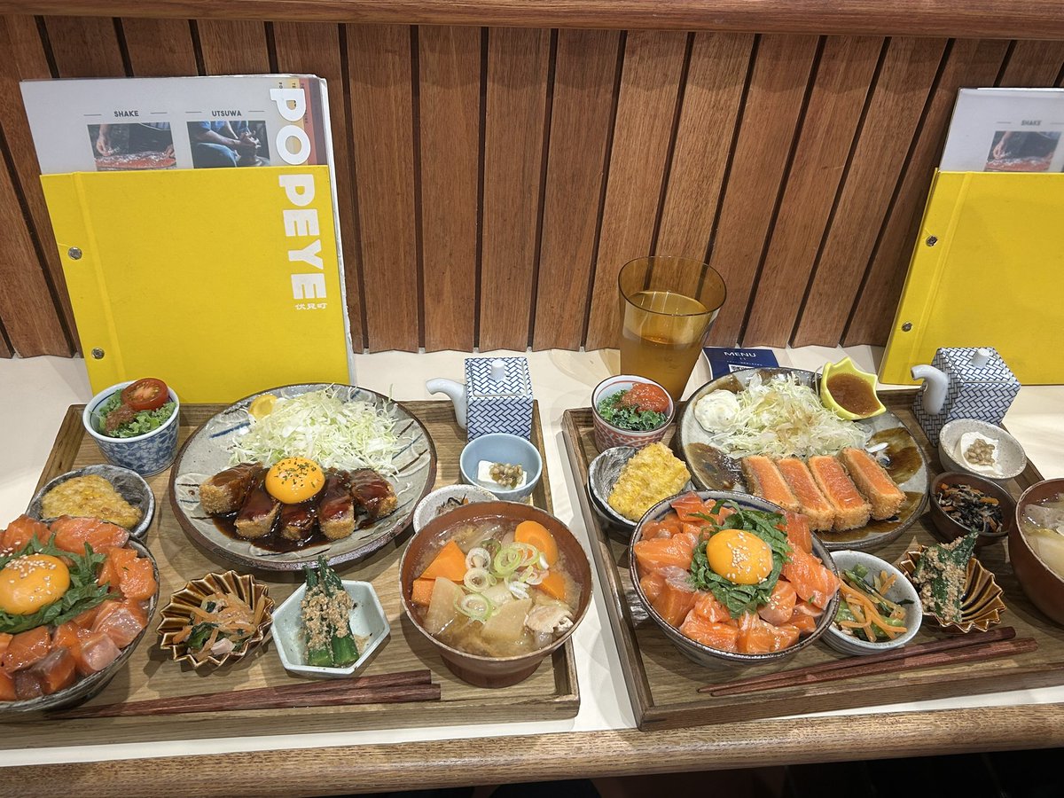 53Aon6's tweet photo. 友達とランチ😳サーモンレアカツ食べに行ったはずが、レアカツ頼んでた٩( ᐛ )و
いやぁ。美味しかった。ここはリピ確定👍つぎはほっけにしよかなぁ。

#名古屋　#らんち #伏見 #POPEYE https://t.co/LCrjE2UqD9